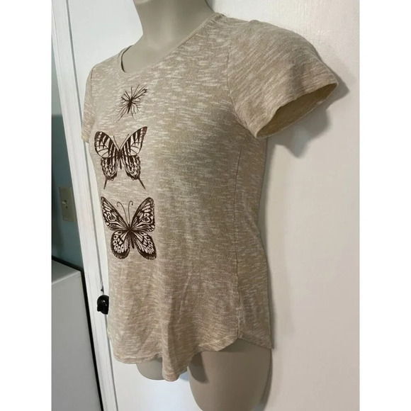 Y2k 90’s Style Maurices Butterfly Top size S Stretchy #0275 - Picture 3 of 5